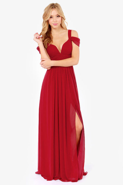ATHENA Pleated Maxi Dress