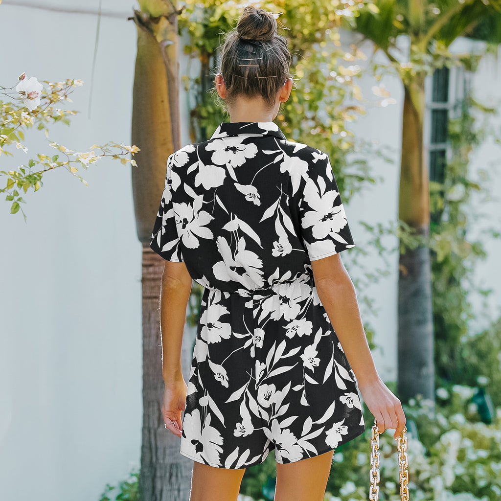 TROPICAL Print Jumpsuit