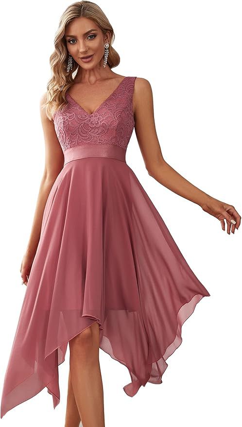 LACE Chiffon Cocktail Gown
