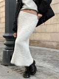 New Women's High Waisted Slim Fit Knit Maxi