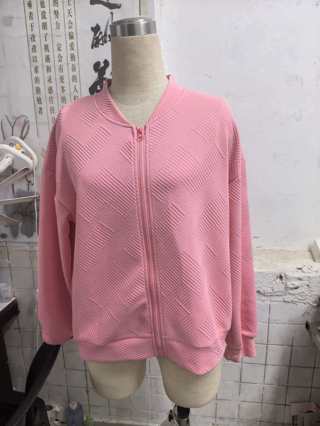 URBAN Textured Bomber Jacket