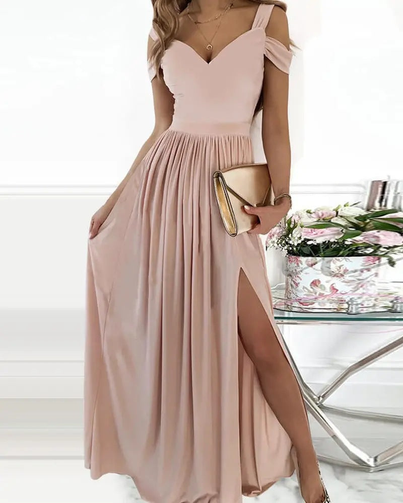 ATHENA Pleated Maxi Dress